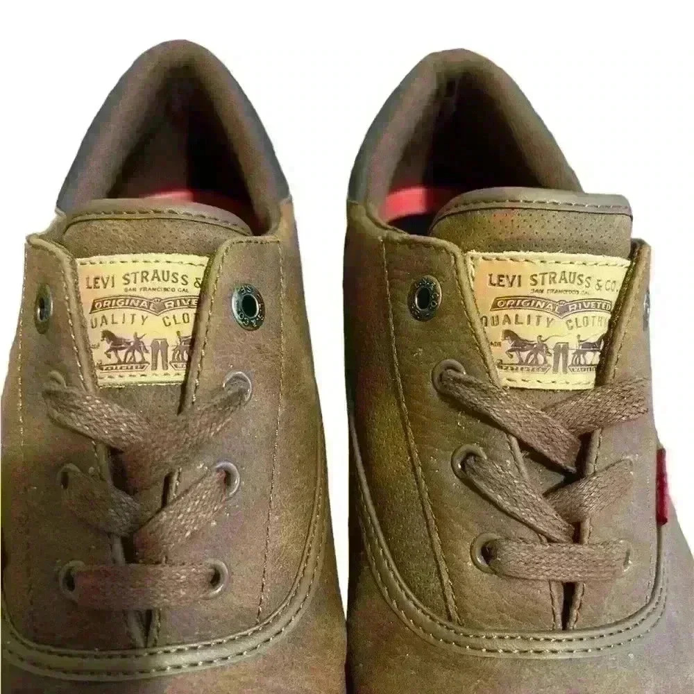 Levis Men’s Ethan Casual Sneaker Brown Size 11 - Picture 2 of 7